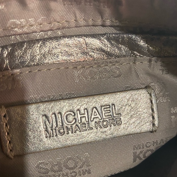 Michael kors small bronze distressed leather bag - Picture 9 of 9